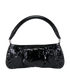 Soft Knot Sling, &pound;220, Handbags, Black, Patent Leather, Back view